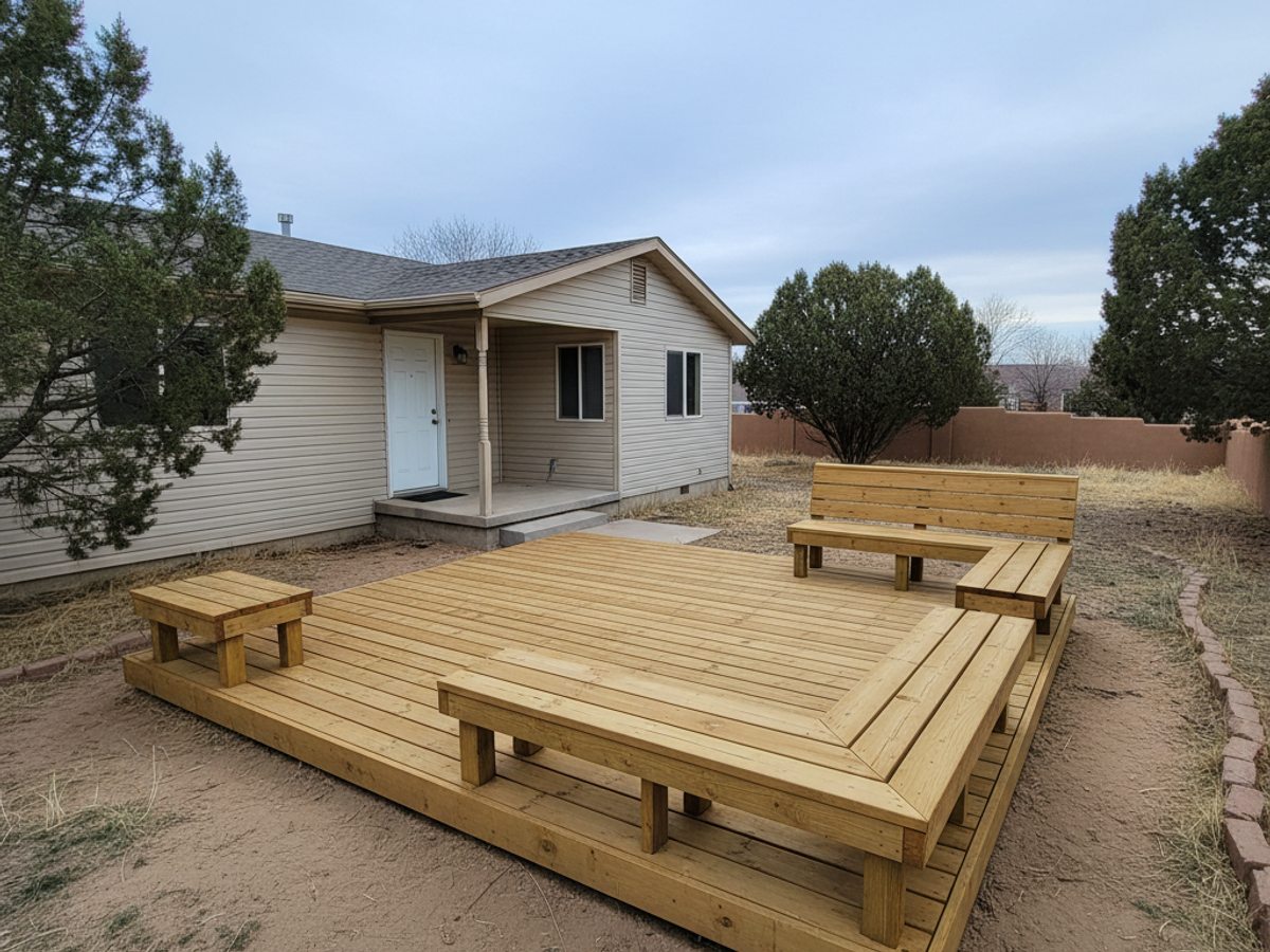 Deck Installation completed by Champion Deck Company in Chaparral, NM