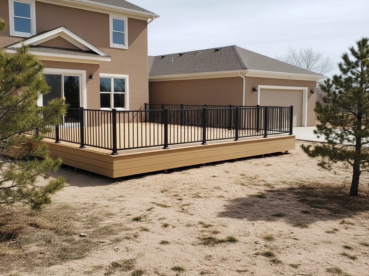 Multi-Level Deck Building completed by Champion Deck Company in Vado, NM